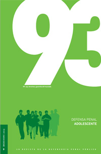 Defensa penal adolescente. Revista 93. N°9